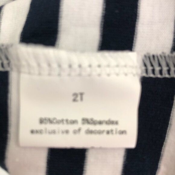 Blue and Orange Football Embroidered Gameday Dress 2T - Picture 5 of 5